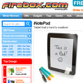 Firebox.com takes the iNotePad!